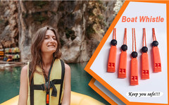 Emergency Whistle, 120db Safety Whistle Survival Shrill Loud for Camping Hiking