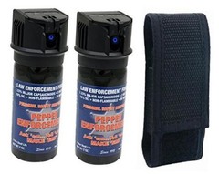 PE510MF-FT Fogger Pepper Spray 2 Pack with Belt Loop Holster – Max Strength10%