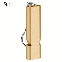 120db Loud Emergency Whistle Camping Keychain Outdoor SOS Whistle Gold & Silver