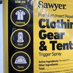 2 Sawyer Premium Insect Mosquito Repellent Spray 24fl Oz For Clothing & Tents