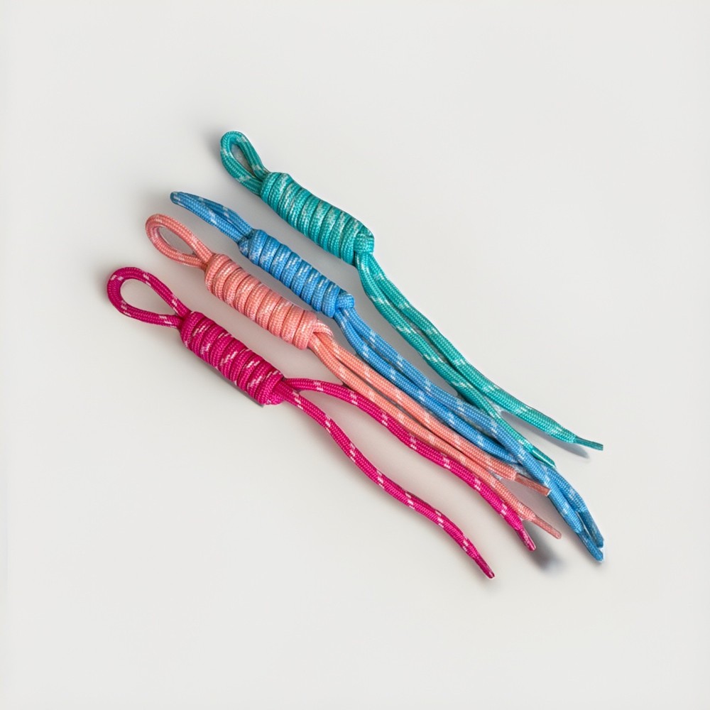 Set of 4 Lanyard Lightweight Nylon Paracord Ropes – Pink, Orange, Blue, Green