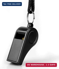 Sports Whistles Set 2pcs Plastic with Lanyard Loud Crisp