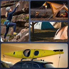 Outdoor Tensioner with Rope Roller Paracord–Cinching Tool for Camping, Hiking OY