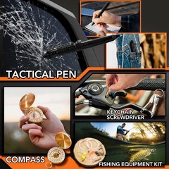 19 in 1 Survival Kit for Men Waterproof Camping Equipment Hunting Fishing Gear