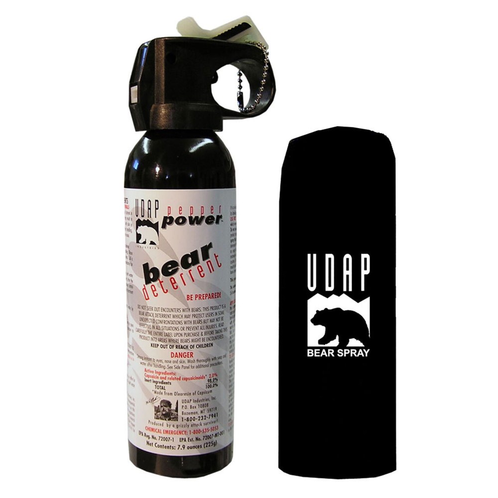 Bear Spray UDAP Self Defense Pepper Spray with cloth holster