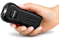 POLICE Stun Gun 512-700 BV Rechargeable LED Flashlight Black