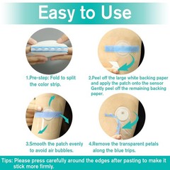 Libre 3 Plus Waterproof Adhesive Sensor Patches 100 Pack Covers