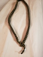 NEW- Handmade – Paracord 550 – Lanyard w/break-away clip- Blue/Green/Multi – 28″