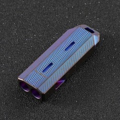 EDC Titanium Emergency Whistle Survival Safety Whistle Double Tubes Outdoor Gift