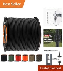 650lb 9 Strand Paracord – Strong Nylon Rope for Camping & Survival – 100’/200′