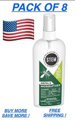 STEM Repels Mosquito Insect Repellent Bug Spray 4 fl oz (Pack of 8)
