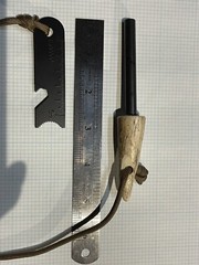 Antler Handle Ferrocerium (Ferro) Rod & Striker – «Fire Kit» Survival (#325)