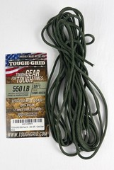 TOUGH-GRID 550lb Mil-Spec Type III Paracord, Camo Green 50ft. NEW
