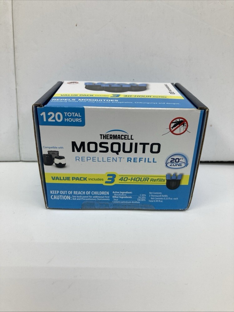 Thermacell 120 Hour Rechargeable Mosquito Repeller Refills 3 Value Pack