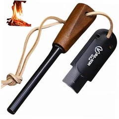 5.9in Iron Rod Fire Classic Kit – 25,000+ Strike, 5500°F Spark, Fire Starter*1