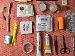 All Purpose Storm Hiking Survival Kit Car Overnight Emergency, Sealed Compact