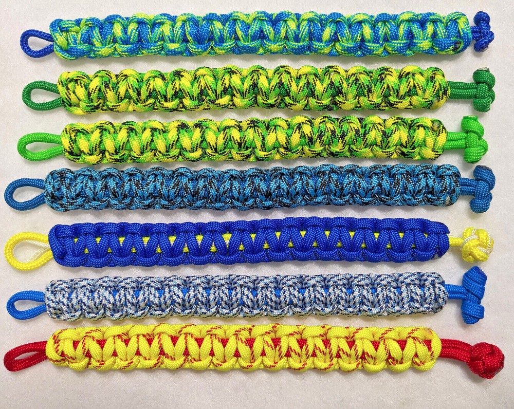 Paracord Bracelets Choose Your Favorite(s) All 5/8″ Wide Fits 7 1/2 in. Wrist