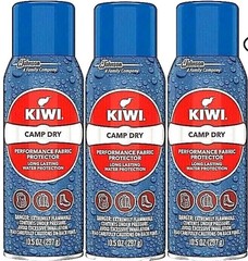 3 PACK – KIWI Camp Dry Water Repellent Performance Fabric Protector 10.5 oz ea.