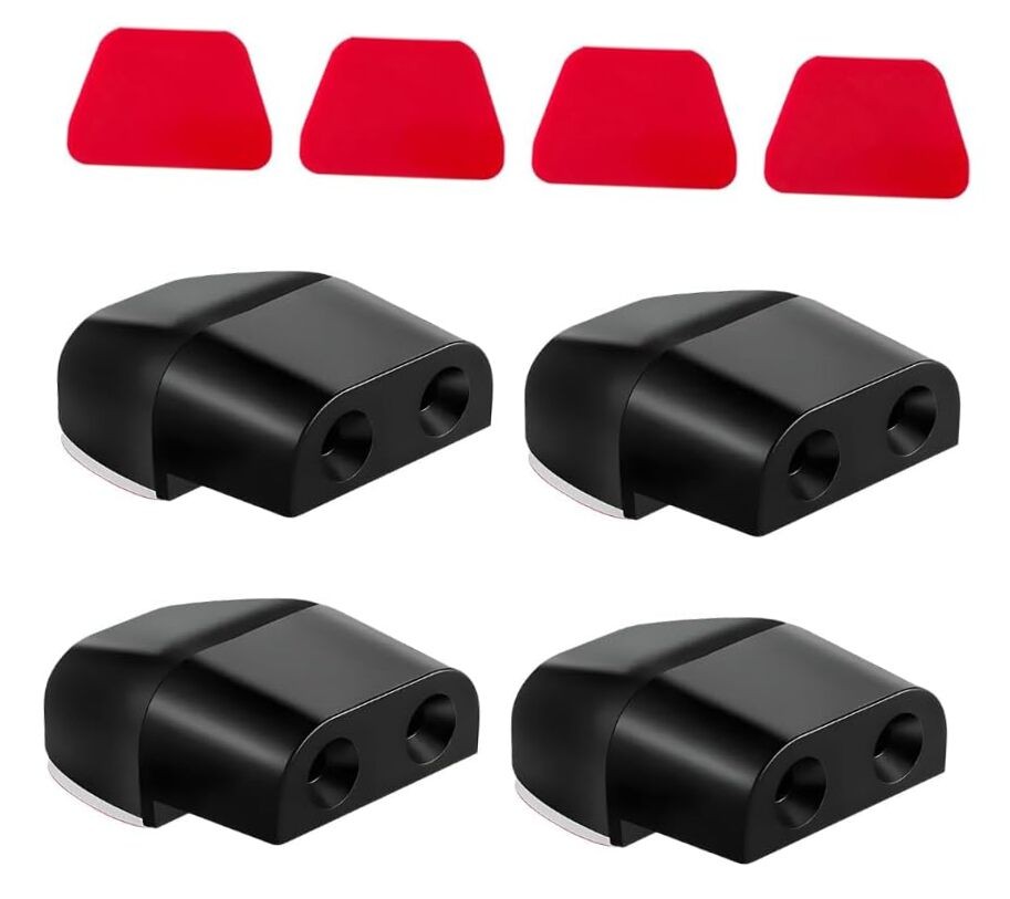 PCS Deer Whistles for Car, Auto Deer Warning Whistle Devices with 4 Black