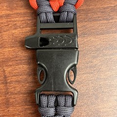 550 Paracord Neck Lanyard Keychain US Coast Guard 22” Whistle Buckle Release