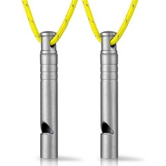 Titanium Emergency Safety Whistle 120dB Loud Outdoor Survival Whistle with