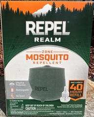 Repel Realm Mosquito Repellent Device + 40hr Refill Outdoor Starter Kit