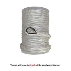 Heavy Duty Braided Nylon Cord Rope – Weatherproof Nylon 1/2″ x 150ft White