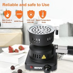 Coal Burner – Electric Charcoal Starter, Electric Stove ETL Approved Durable …