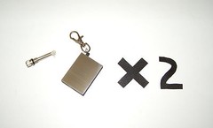 Survival Key Chain Magnesium Rod Flint Steel Firesteel Fire Striker Starter X 2
