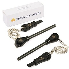Fire Starter for Survival – Ferro Rod Fire Starter Sticks, Easy Grip 2-Pack