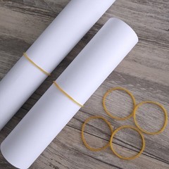 Korty 500pcs Sturdy Stretchable Elastic Bands – General Purpose Rubber Orange