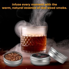Wood Chips for Cocktail Smoking – 12 Flavor Set Including Apple, Maple & Pecan