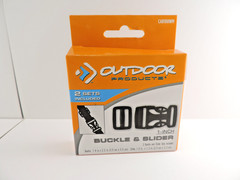 Outdoor Products Buckle & Slider 1″ 2 Sets Per Box CAR100WM-000