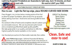 Lightning Nuggets N100SEB Super Economy Box Fire Starter , Tan Brown, 100 Count