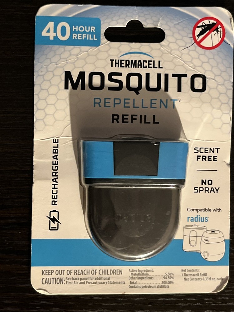 THERMACELL Mosquito Repellent 40 Hour Refill Rechargeable Scent Free for Radius