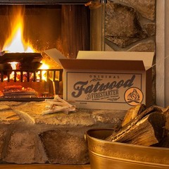 Fatwood Fire Starter Sticks 25lb Box In/Outdoor All Natural Pine Fire Starters