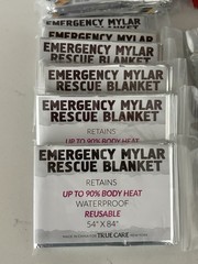 Emergency Survival Blankets (10 MayDay) (9 Mylar Rescue Blanket