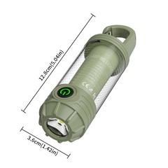 Mini Hook Flashlight Multi-Source Portable Camping Light for Outdoor Use