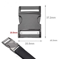 Metal 10mm 15mm 20mm 25mm Side Release Buckle Clasp for Paracord Bracelet