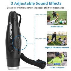 Electronic Whistles 2 Pack Handheld 3 Tones High Volume Electric Whistles wit…