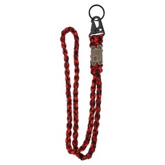 Paracord Lanyard Strong Lanyard with USA Flag Red Black Camouflage