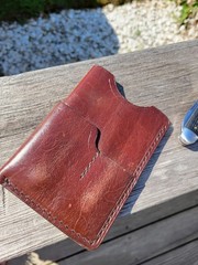 Custom Leather North Brook Iron Field Book Pocket Organizer. EDC.
