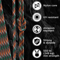 Reflective Paracord Rope 1000 – 1000Ft/200Ft/100Ft/50Ft – 40+ Colors – Glow in t