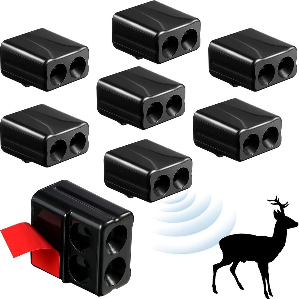 8 Pieces Deer Whistle Avoids Collisions, Deer Whistles for Car Warning Devices A