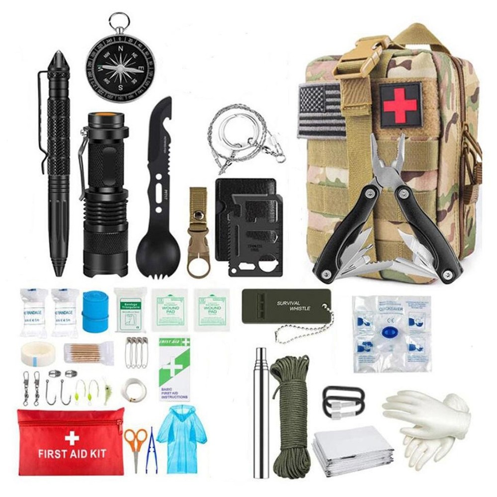 Survival First Aid Kit Molle Outdoor Emergency Trauma Bag Camping Hiking Ifak