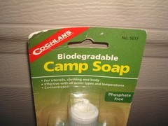 Camping Lot: Coghlans Emergency Blanket & Coghlans Biodegradable Camp Soap – NEW