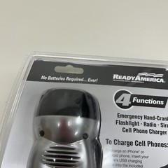 Ready America Emergency Power Station Flashlight Phone Charger Radio