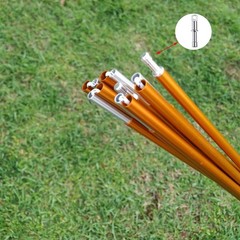 Camping Tent Poles Replacement Accessories 85mm Rod End Plugs Feet Black