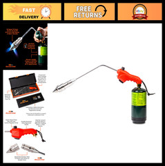 Fire Starter Torch – Propane Grill Gun, Charcoal Lighter, Tri-Flame Tip, Red