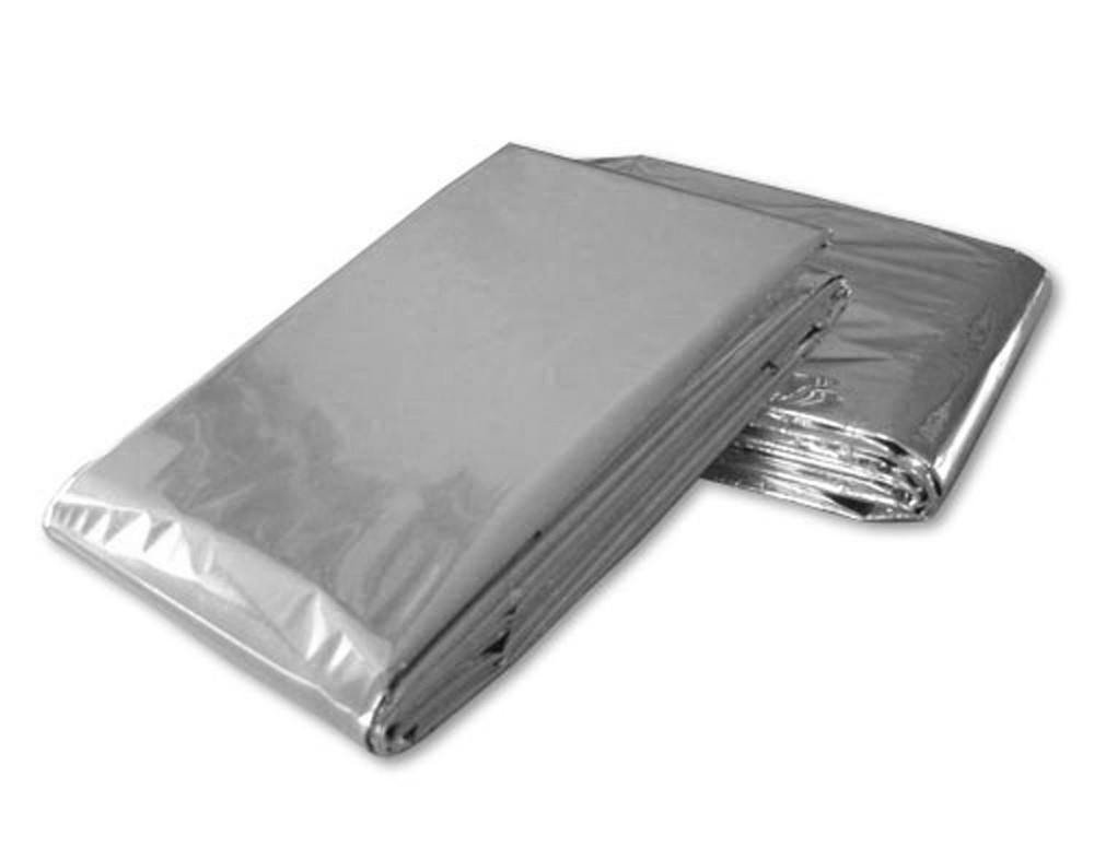 Mylar Science Purchase Emergency Thermal Blankets (5 Pack) 5 Pack Silver